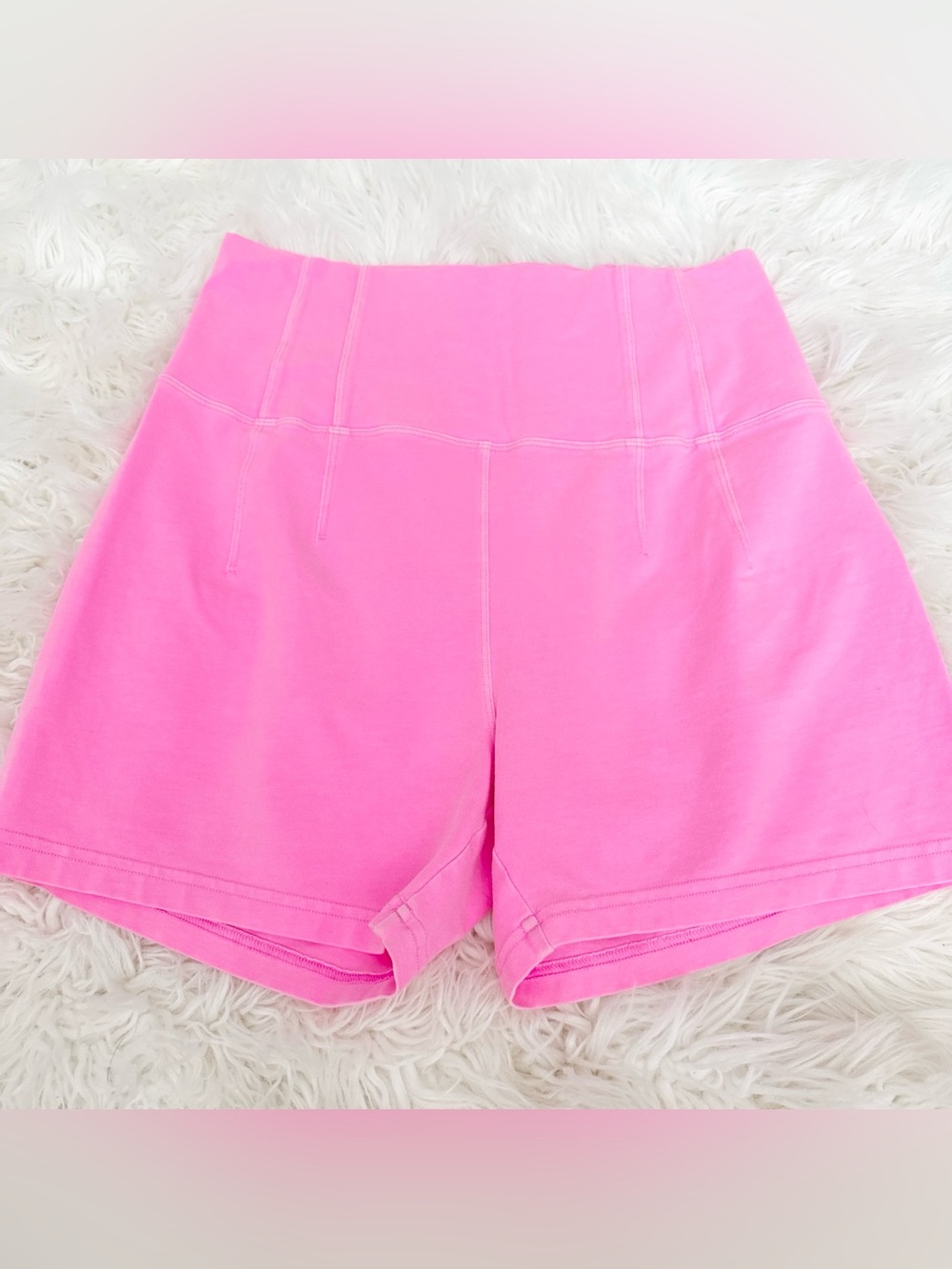 aerie High-Rise Hot Pink Bike Shorts
